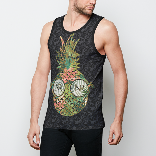 Tropical Tank Top - Black Camo