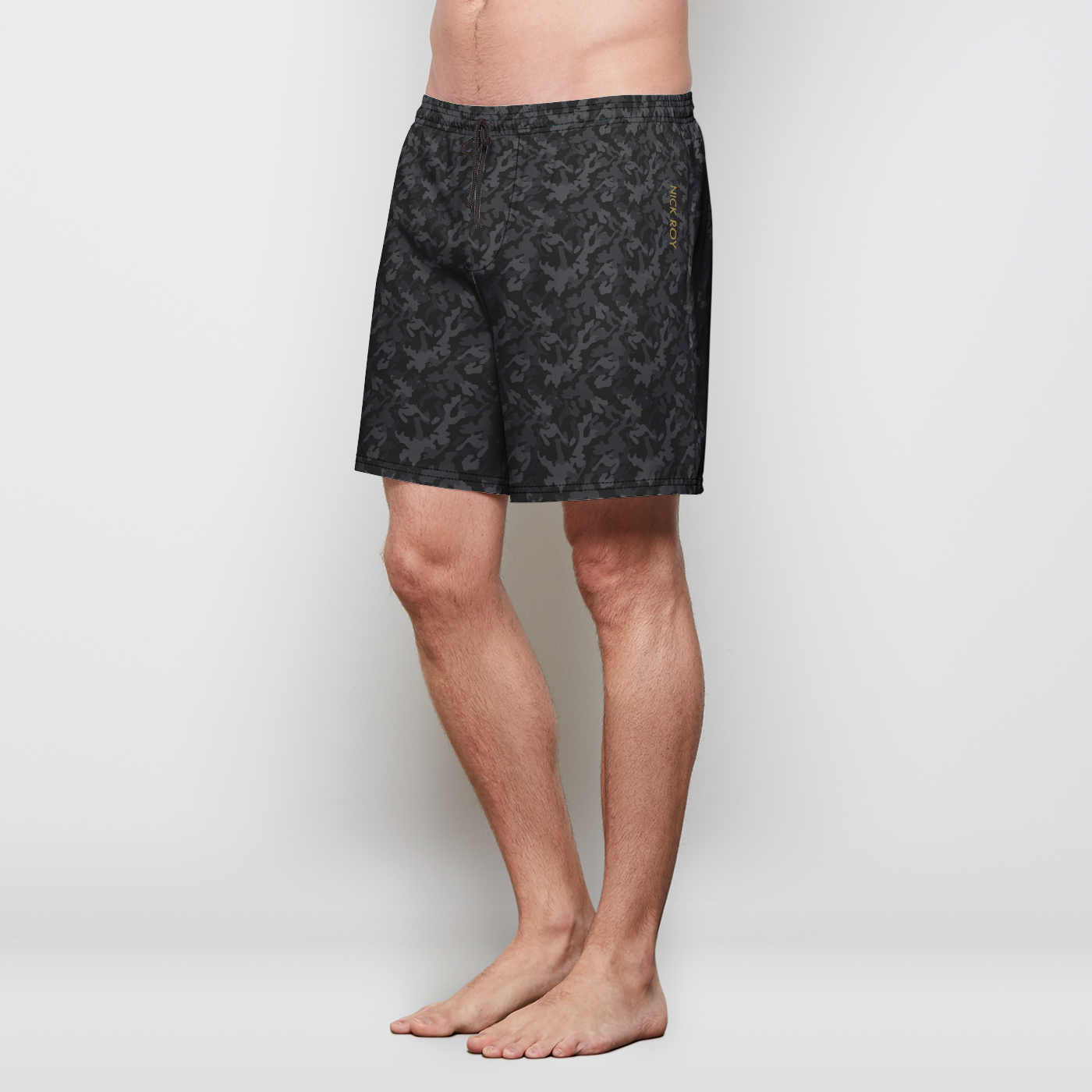 Swim Trunks w/ Lining - Black Camo