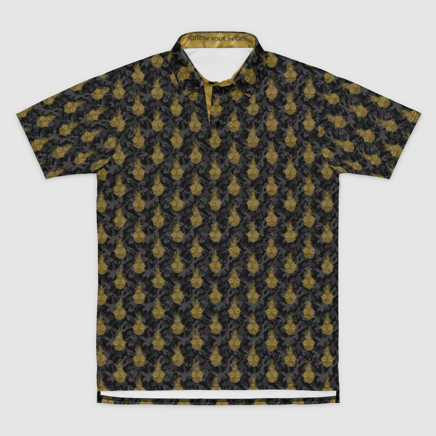 Polo Shirt - Black Camo