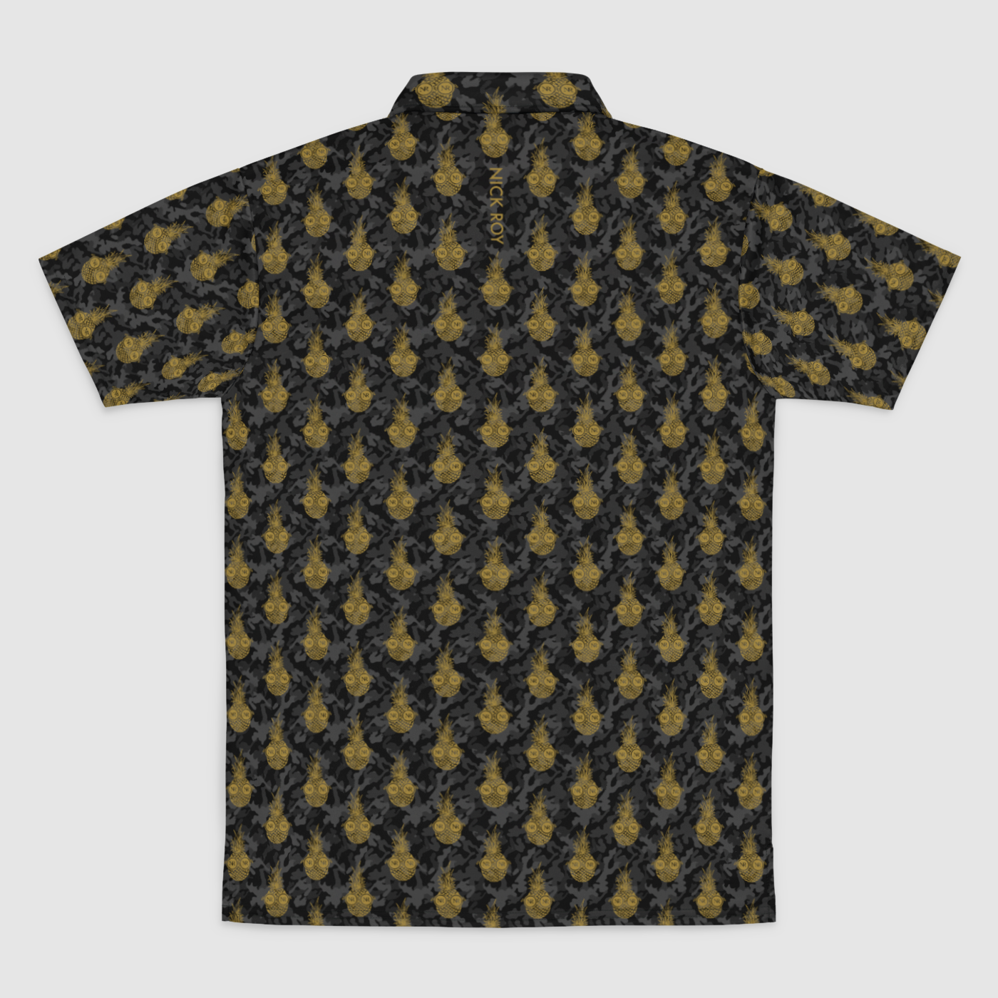 Polo Shirt - Black Camo