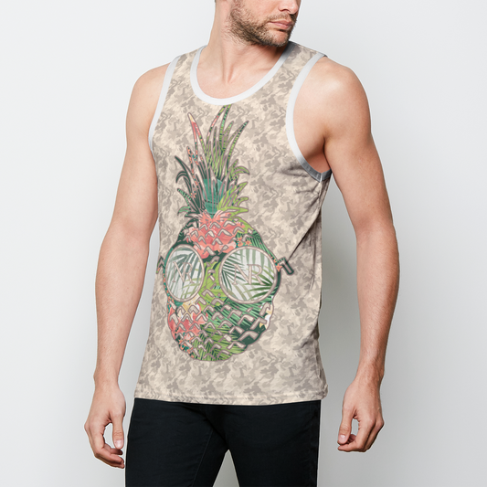 Tropical Tank Top - Champagne