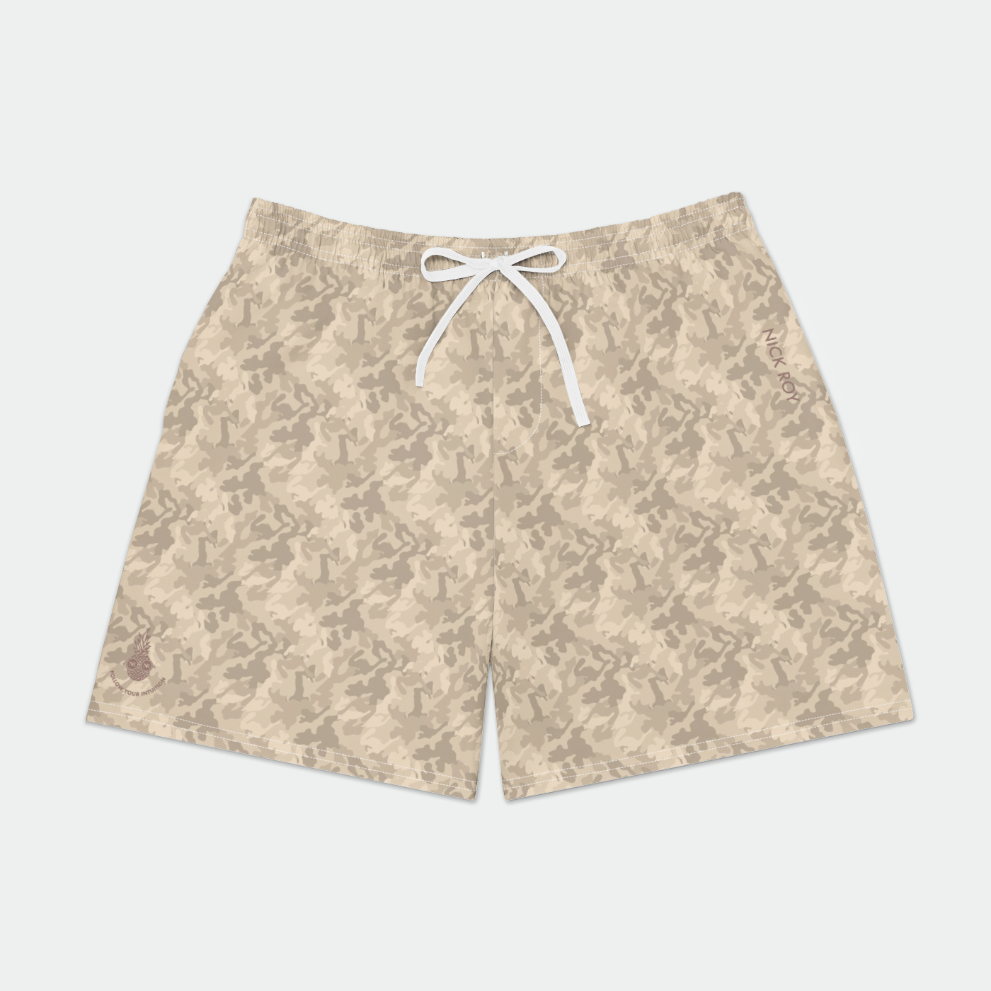 Swim Trunks w/ Lining - Champagne Camo