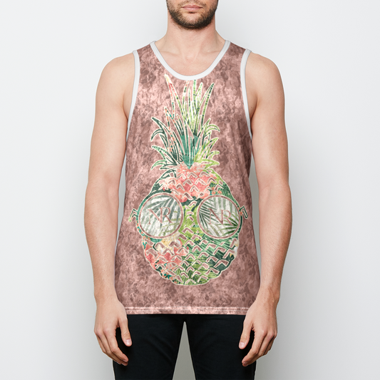 Tropical Velvet Tank - Cranberry Camo