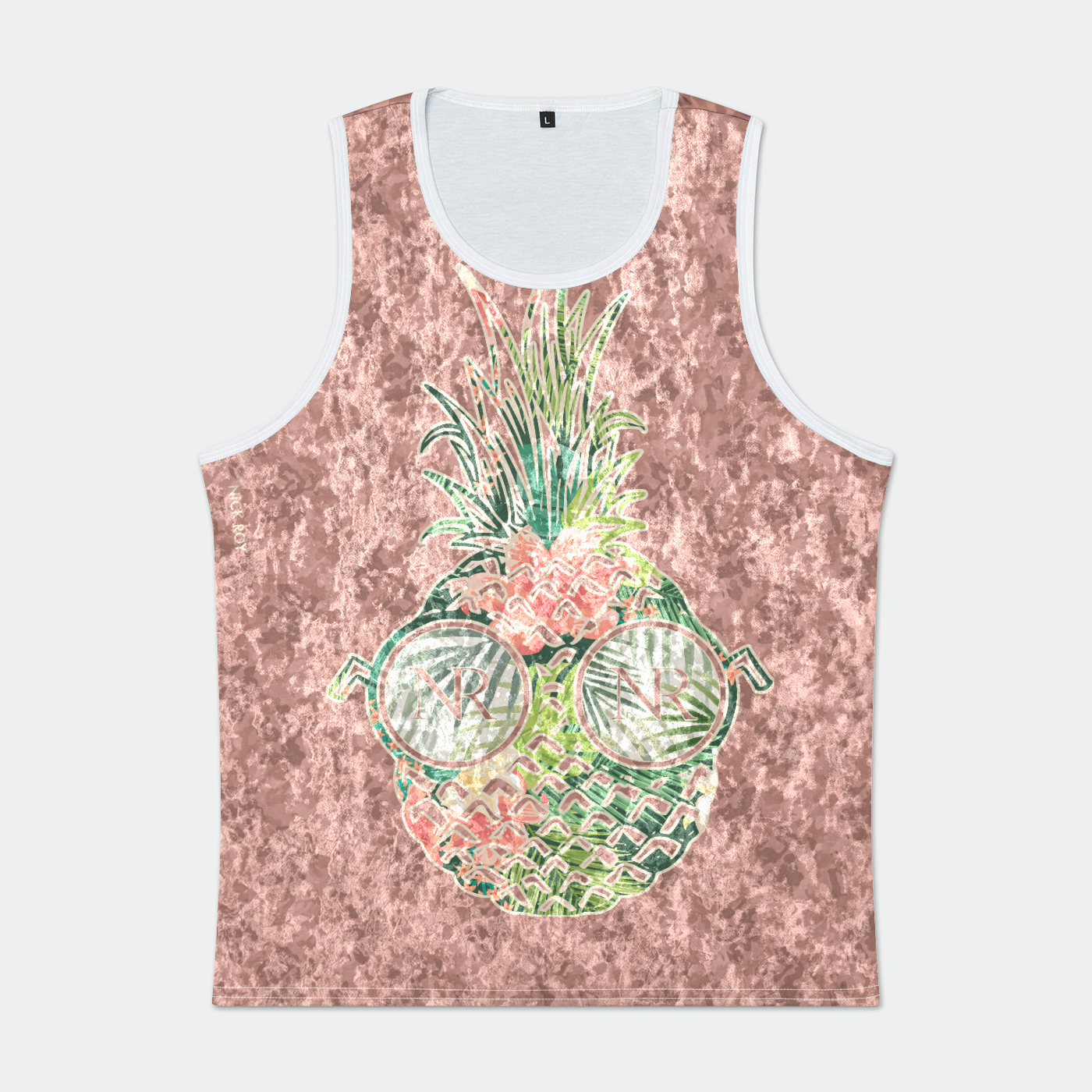 Tropical Velvet Tank - Cranberry Camo