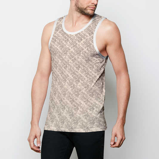 "Follow Your Intuition" Tank Top - Champagne Camo